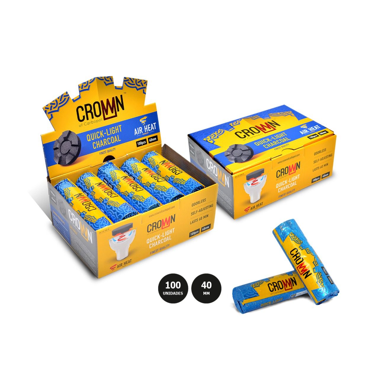 CROWN QUICK-LIGHT CHARCOAL