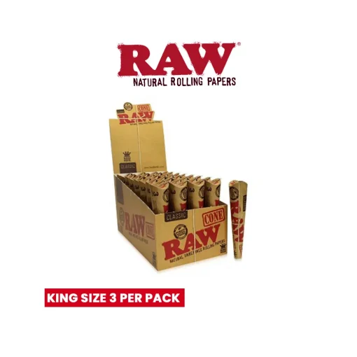 RAW CONE CLASSIC 3 CONES PER PACK