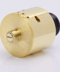 authentic advken ziggs v2 rda rebuildable dripping atomizer golden stainless steel aluminum 24mm diameter BIN ESSA KUWAIT : مؤسسة بن عيسى