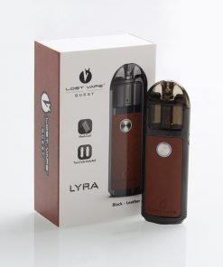 authentic lost vape lyra 1000mah 20w pod system starter kit black pu leather 2ml 14ohm BIN ESSA KUWAIT : مؤسسة بن عيسى