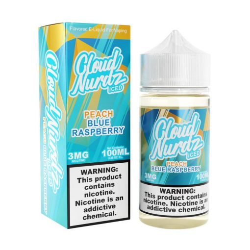 CLOUD NURDZ ICED PEACH BLUE RASPBERRY
