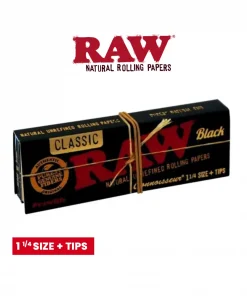 Raw black rolling paper and tips buy online in kuwait