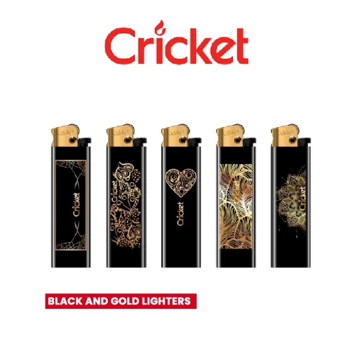 buy Cricket is the first disposable BLACK AND GOLD lighter in the world in kuwait