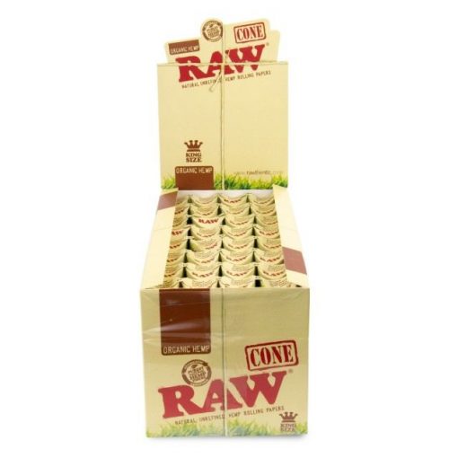 RAW ORGANIC HEMP KING SIZE ( 3 CONES PER PACK ) - Image 2
