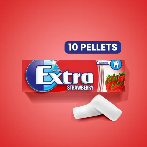 WRIGLEY'S EXTRA STRAWBERRY GUM 10 PCS - Image 2