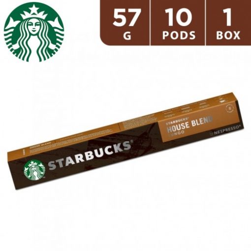 Starbucks House Blend Lungo by Nespresso Medium Roast Coffee Capsules 10pcs