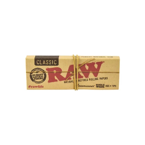 RAW CLASSIC CONNOISSEUR SINGLE WIDE SIZE+TIPS - Image 2
