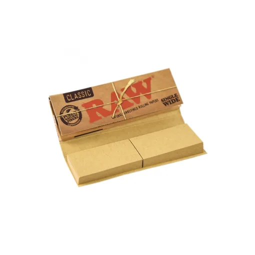 RAW CLASSIC CONNOISSEUR SINGLE WIDE SIZE+TIPS