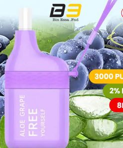FREETON 3000 PUFFS 2 % - ALOE GRAPE