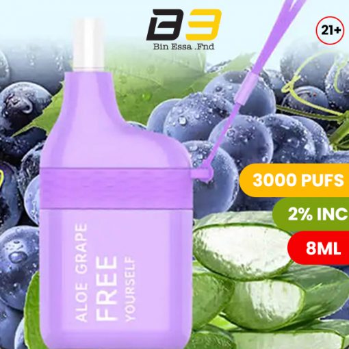 FREETON 3000 PUFFS 2 % - ALOE GRAPE