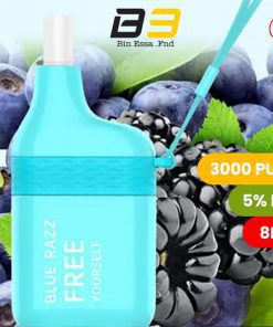FREETON 3000 PUFFS 5 % - BLUE RAZZ