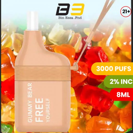 FREETON 3000 PUFFS 2% - GYMMY BEAR