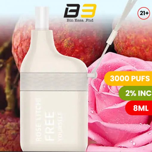 FREETON 3000 PUFFS 2 % - ROSE LITCHI