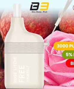 FREETON 3000 PUFFS 5 % - ROSE LITCHI