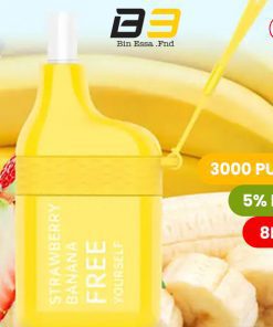 FREETON 3000 PUFFS 5 % - STRAWBERRY BANANA