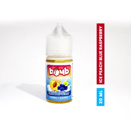 BOMB ICE PEACH BLUE RASPBERRY SALTNIC