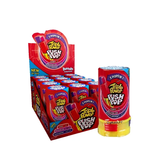 Bazooka Triple Power Push Pop 34g
