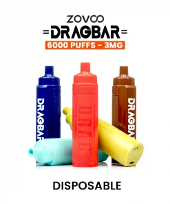 Buy online zovoo dragbar r6000 disposable 6000 puff 3% nic in kuwait online b3q8 shop