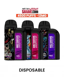 buy shishti 4500 puffs - 12mg disposable online shopping in kuwait