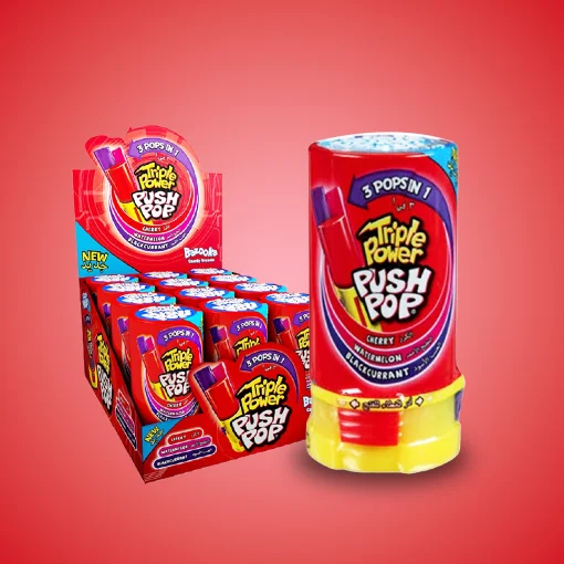 Bazooka Triple Power Push Pop 34g - Image 2