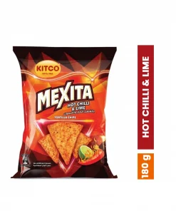 Buy KITCO MEXITA HOT CHILLI & LIME TORTILLA CHIPS 180 G Online at B3q8 Kuwait