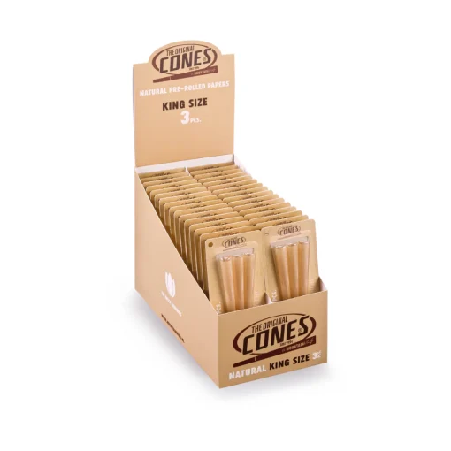 3 Cones Natural PRE-ROLLED King Size