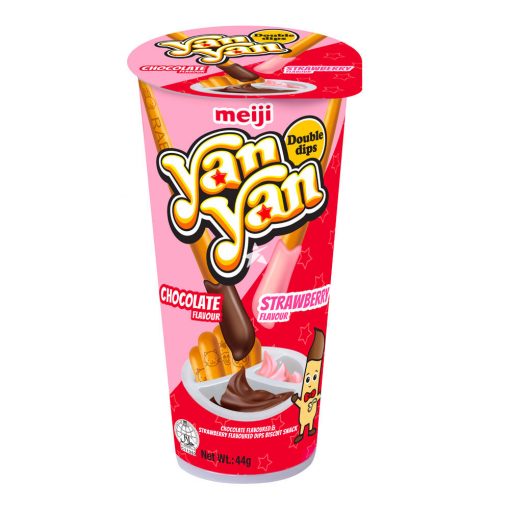 Meiji Yan Yan Chocolate & Strawberry (Double Dips)