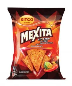 Mexita Hot Chilli And Lime Tortilla Chips 40g