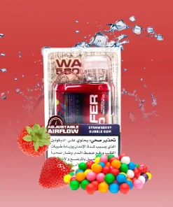 WOTOFO WAFER 5000 DISPOSABLE PEN 50MG - STRAWBERRY BUBBLE GUM