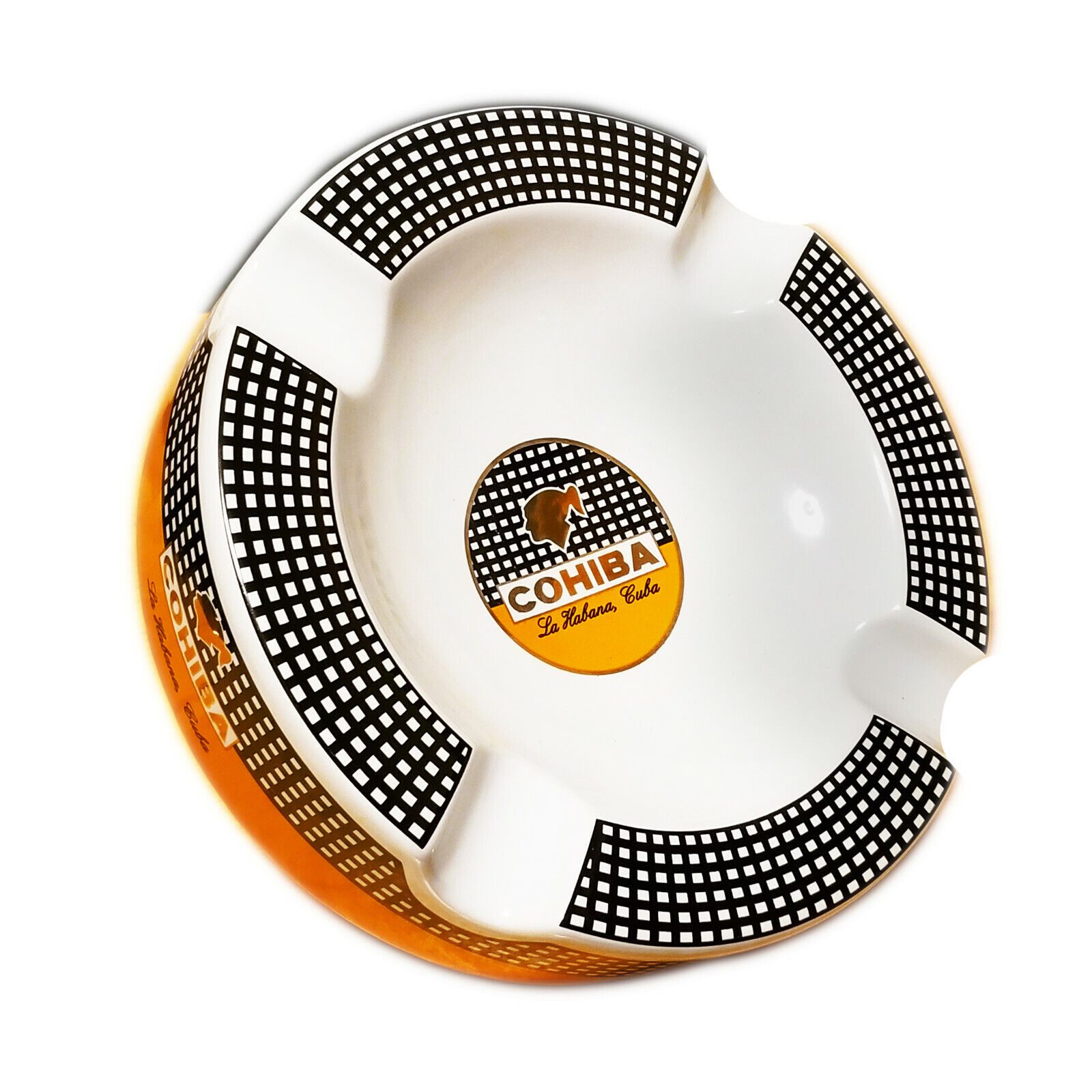 COHIBA CIGAR ASHTRAY ROUND(CERAMIC)