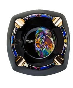LUBINSKI Smoke Ceramic Ashtray Fit 4 Tube Cigar Tobacco Holder Exquisite Patterns Cigar Ashtray Nice Box BIN ESSA KUWAIT : مؤسسة بن عيسى