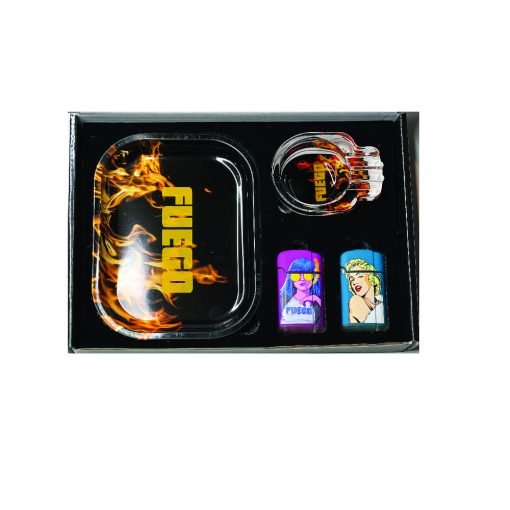 FUEGO ASHTRAY AND TRAY WITH LIGHTER SET - Image 2
