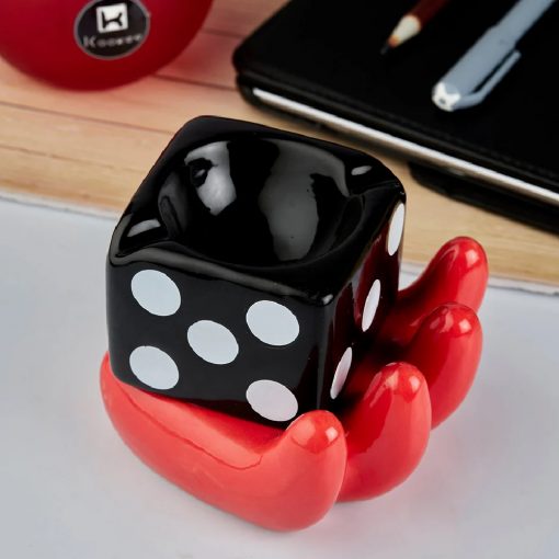 HAND HOLDING BOX CERAMIC ASHTRAY - Image 3