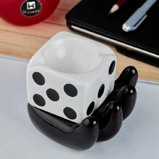 HAND HOLDING BOX CERAMIC ASHTRAY - Image 4