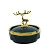 CERAMIC SINGLE DEER COVER WITH BASE DIAMNT ASHTRAY BIN ESSA KUWAIT : مؤسسة بن عيسى