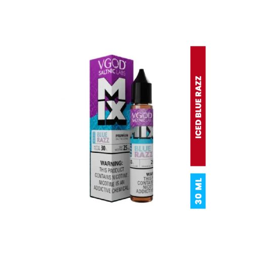 V GOD MIX ICED BLUE RAZZ SALT NIC