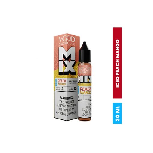 V GOD MIX ICED PEACH MANGO SALT NIC