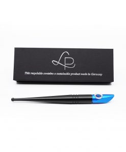 LOUPOLUS PIPE BLACK WITH HEAD BLUE RING SILVER BIN ESSA KUWAIT : مؤسسة بن عيسى