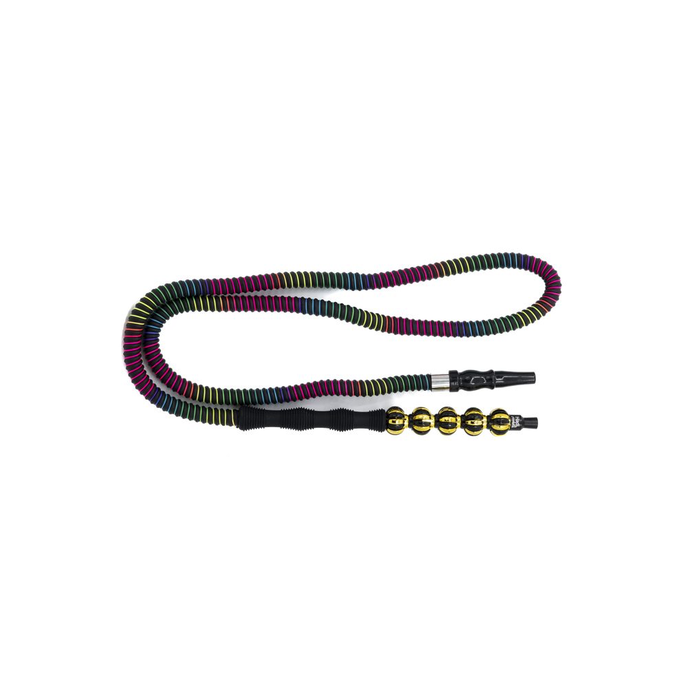 HADI HOOKAH MULTIC COLOR PLASTIC HOSE WITH PEAL DESIGN