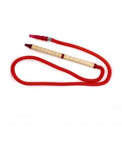 HADI HOOKHA PLATIC HOSE WITH WOOD HANDLE RED BIN ESSA KUWAIT : مؤسسة بن عيسى