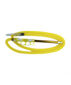 HADI HOOKHA SHISHA PLATIC HOSE WITH HANDLE FINGER HOLDER YELLOW BIN ESSA KUWAIT : مؤسسة بن عيسى