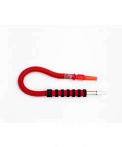HADI HOOKHA STELL MOUTH WITH SMALL PLATIC HOSE AND RABER HANDLE RED BIN ESSA KUWAIT : مؤسسة بن عيسى