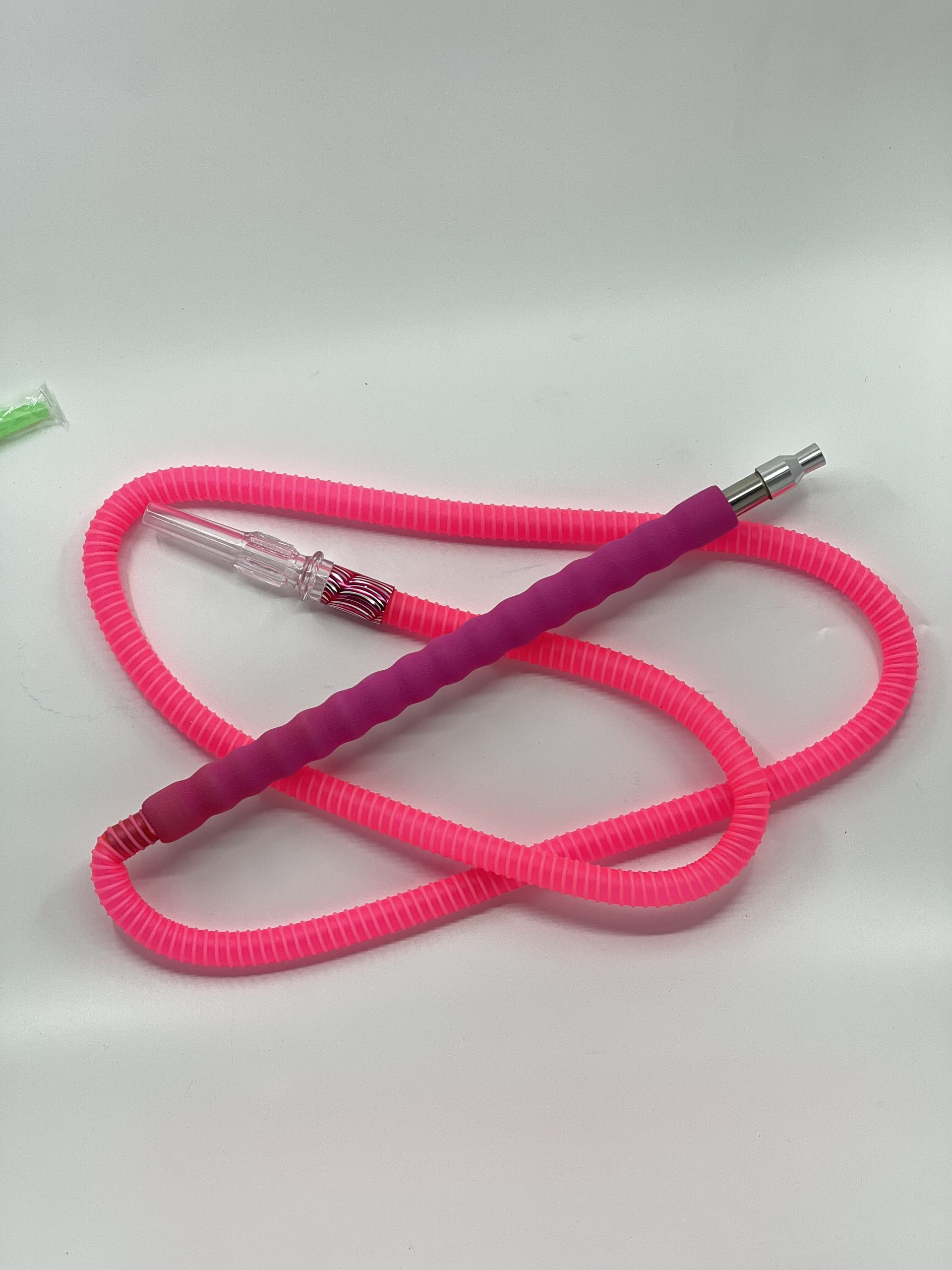 HADI HOOKHA STELL MOUTH WITH LONG PLATIC HOSE AND RABER HANDLE