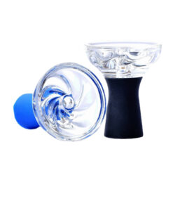 SHISHA HOOKAH BOWL HEAD SILICONE WITH GLASS