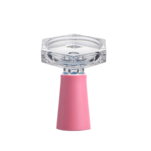 SHISHA HEXAGONAL BOWL SILICONE WITH HEAD GLASS - Image 3