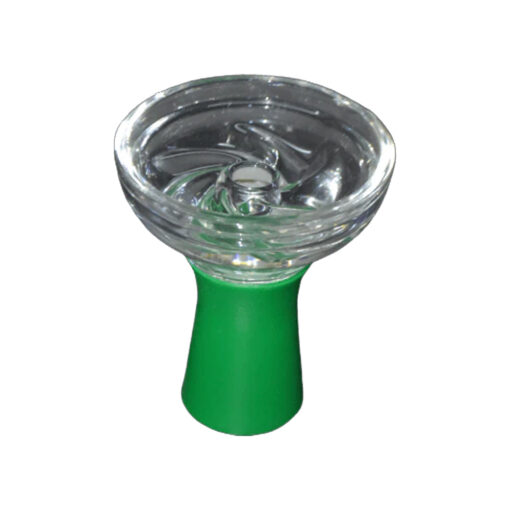 SHISHA HOOKAH BOWL HEAD SILICONE WITH GLASS - Image 2